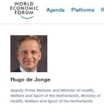 Hugootje Hugootje toch. Kijk hem eens vol trots. Nu ook officieel handlanger van Klaus Schwab en zijn World Economic Forum